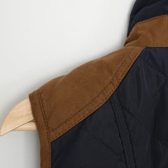 Zara Woman Dark Blue Quilted Outdoors Mounting Vest/Sleeveless Jacket Size S - Picture 5 of 9